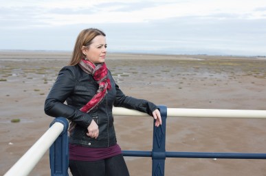 Author Carys Bray, photographed near her home in Southport, Lancashire.