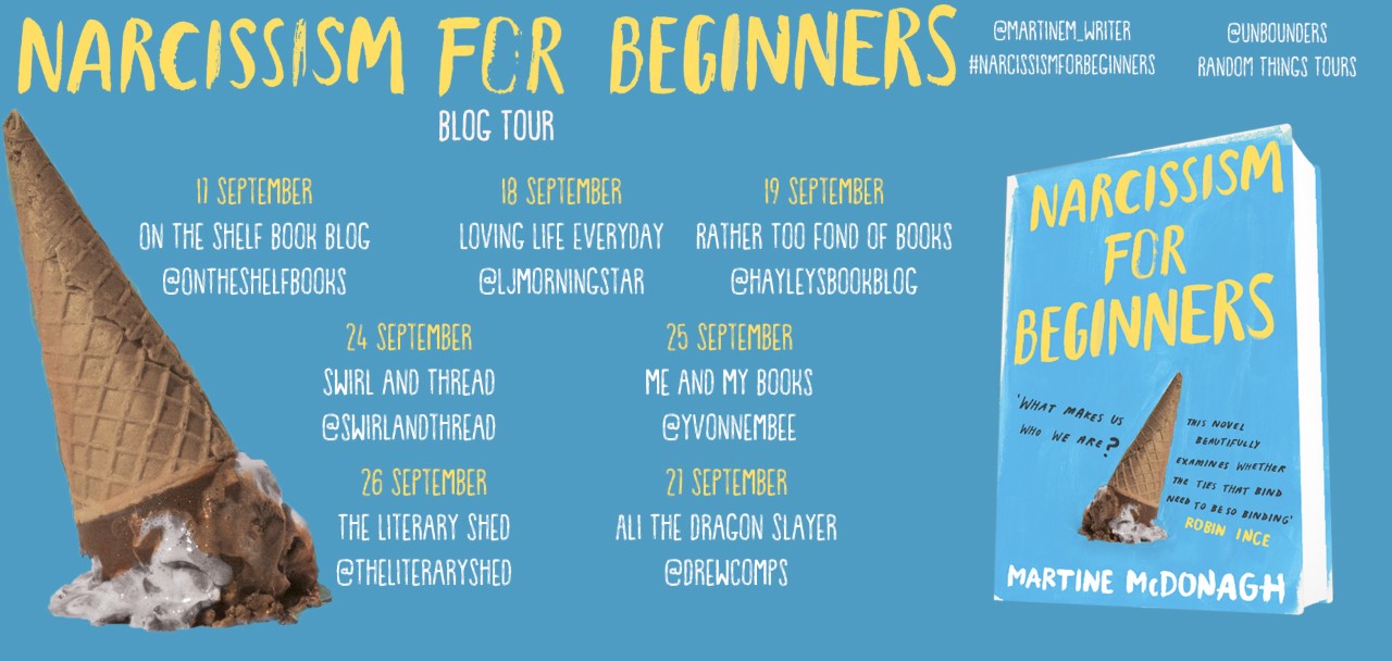 Narcissim for Beginners Blog Tour poster