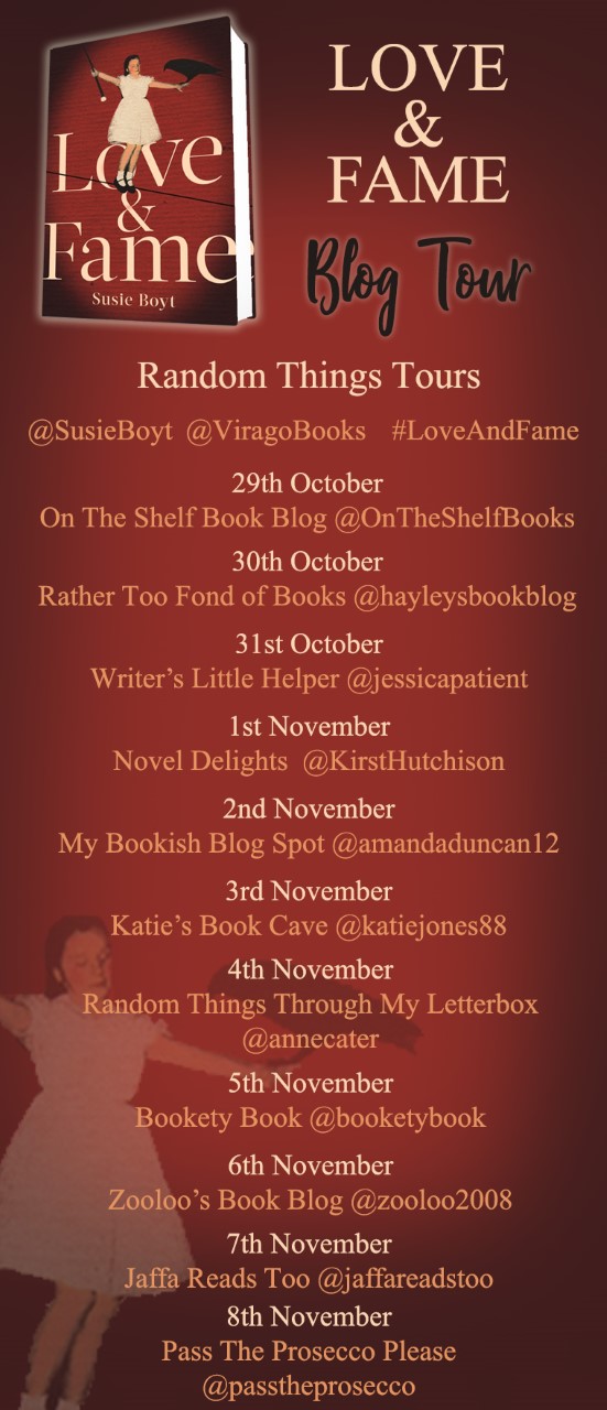 Final Love and Fame Blog Tour Poster