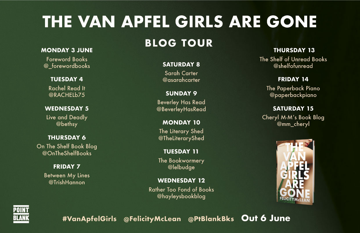 Van Apfel Girls are Gone Blog tour Poster