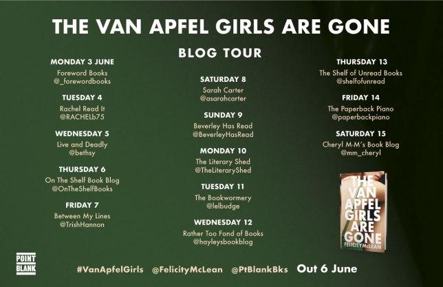 Van Apfel Girls are Gone Blog tour Poster