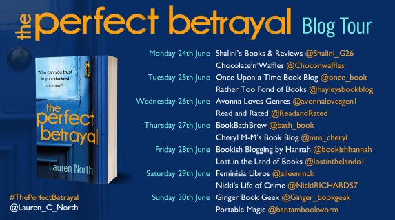 Perfect Betrayal Blog Tour poster for PB